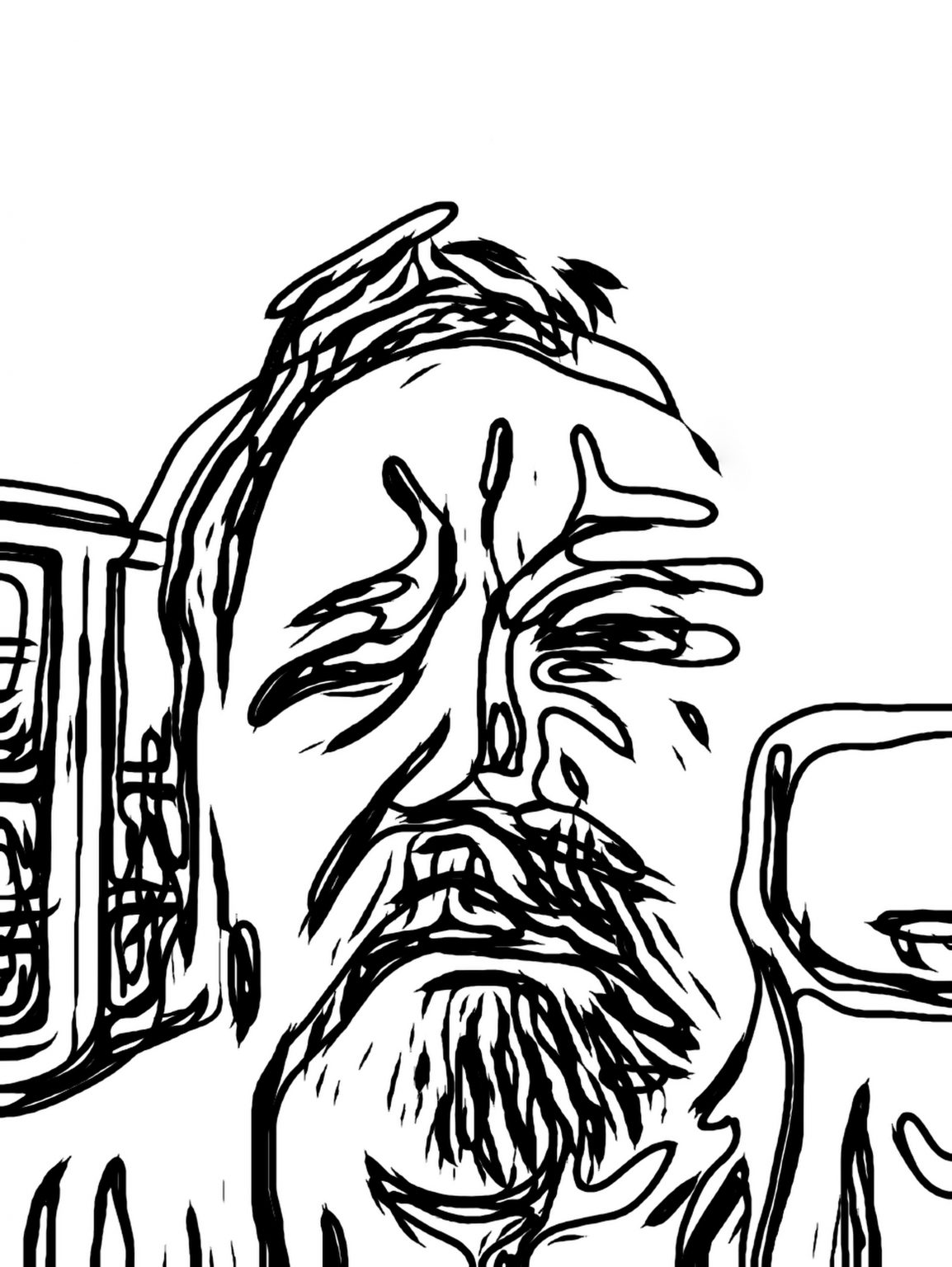 Gregor Stefan Heuwangl 5.2022 Illustratives Porträtbild von Gregor Stefan Heuwangl 5.2022