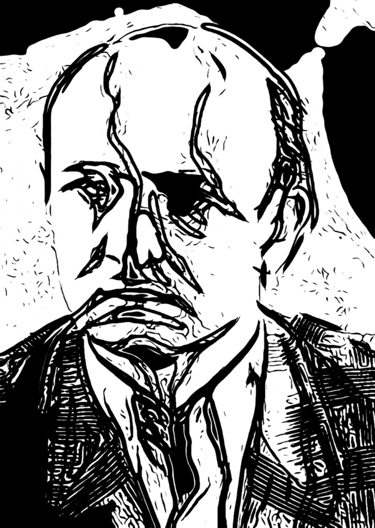 Illustratives Porträt auf Basis eines Fotos von Wieslaw Brudziński