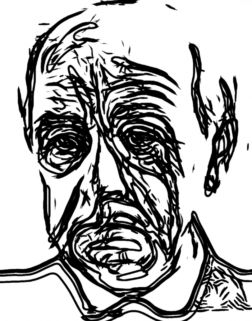 Hans Kudszus Hans Kudszus, Illustration auf Basis einer Fotografie 2025